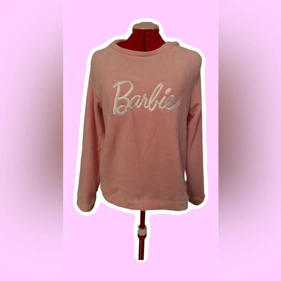 Barbie Other - Oh So Barbie Pink Fleece Top M -New